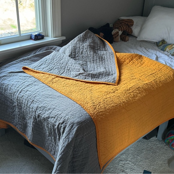 Two Land of Nod (Crate and Barrel) twin quilts - Picture 2 of 6